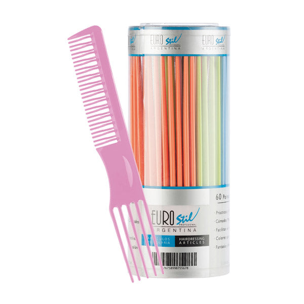 PEINES ACHUCADOR CURVADO — Eurostil. Producto profesional de peluquería.