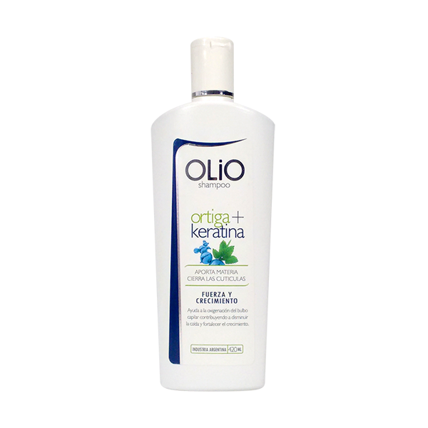 OLIO SHAMPOO ORTIGA+KERATINA 420 — Anna De Sanctis. Producto profesional de peluquería.