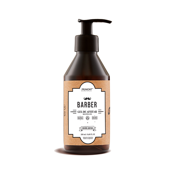 GEL PARA AFEITAR 250 — Primont. Producto profesional de peluquería.