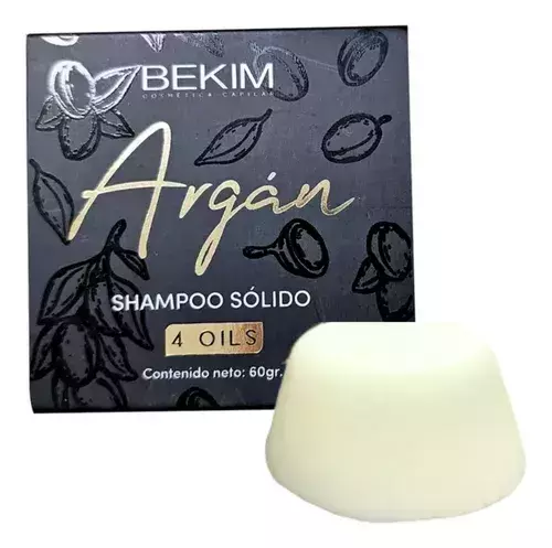 SHAMPOO SOLIDO ARGAN X 60 GRS. — Bekim. Producto profesional de peluquería.