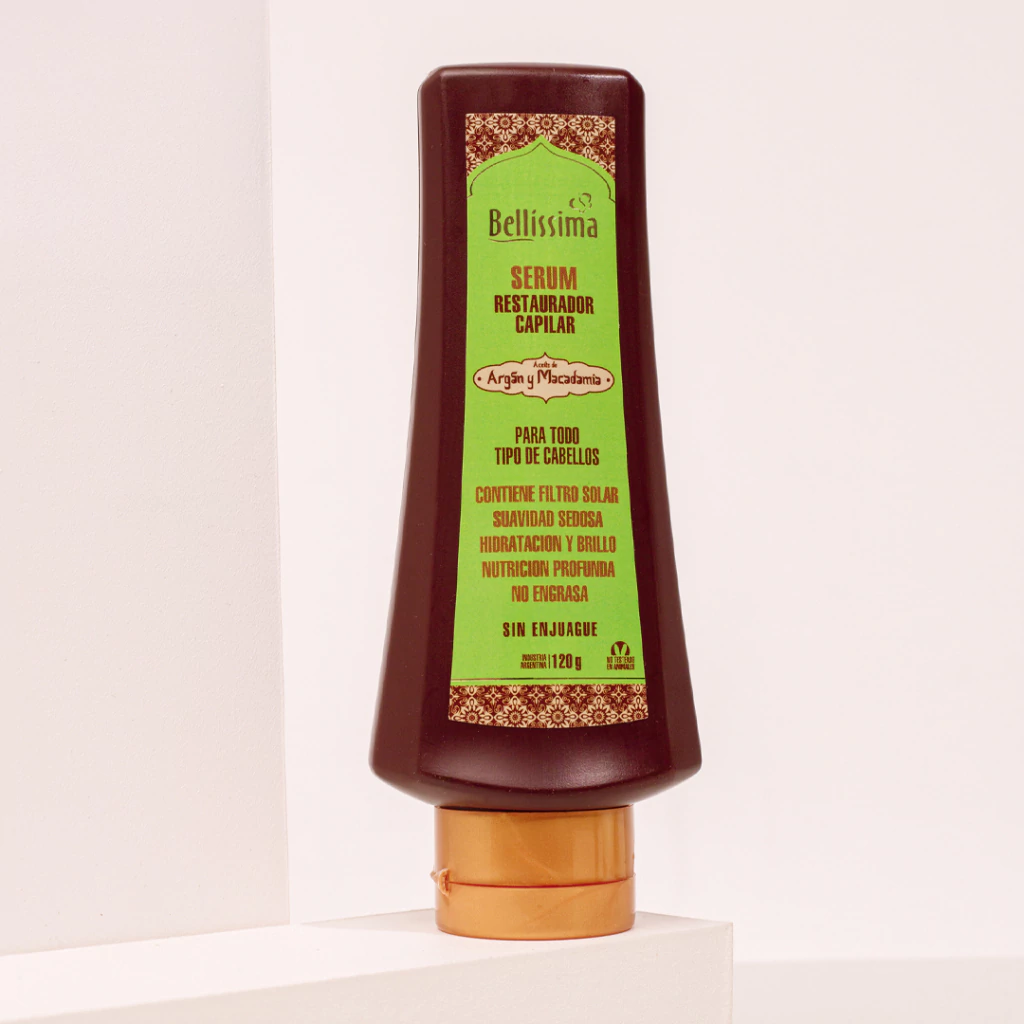 BELL Argan y macadamia serum sin enjuague pomo x 120 gr — Bellísima. Producto profesional de peluquería.