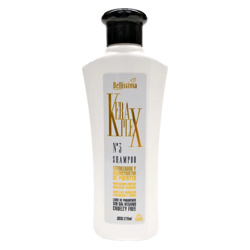 BELL KERAPLEX N°3 Shampoo -botella x 270 ml — Bellísima. Producto profesional de peluquería.