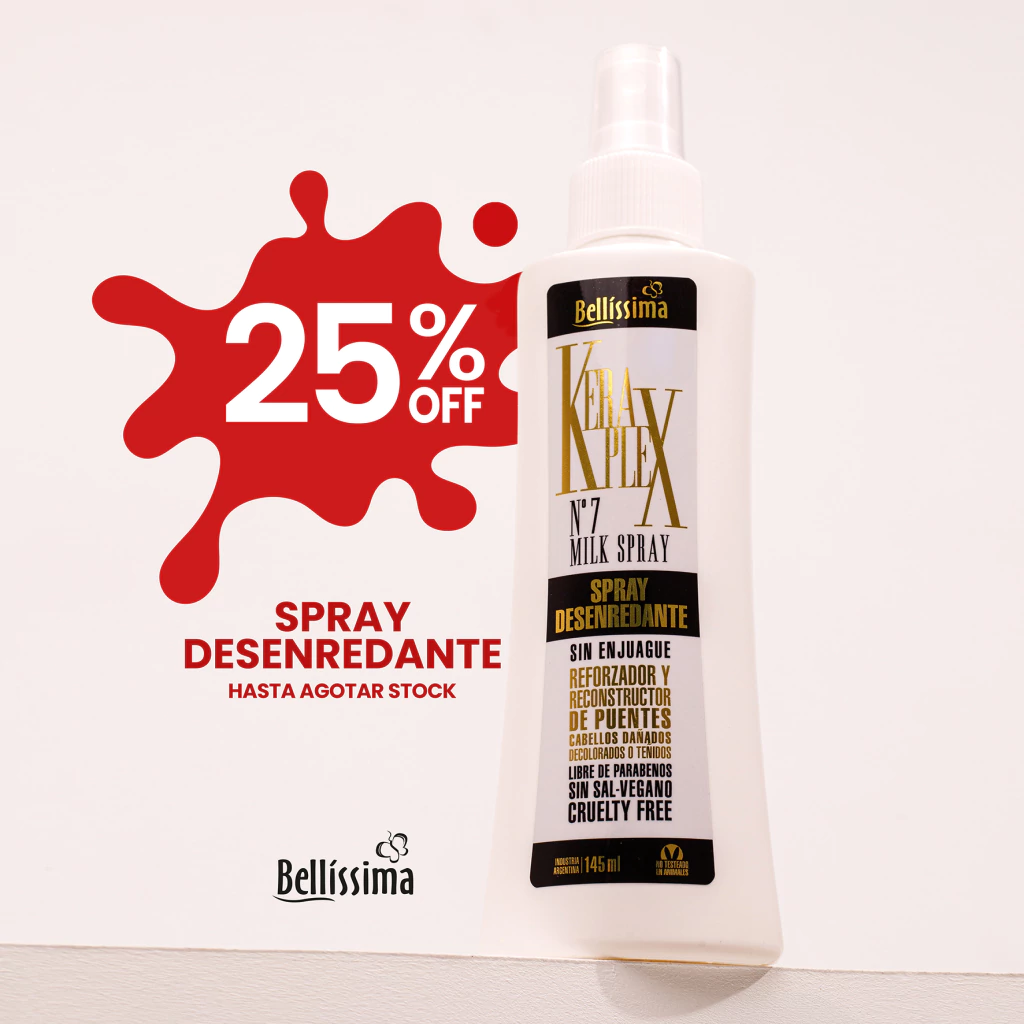 BELL KERAPLEX N°7 Milk Spray Desenredante x 145 ml — Bellísima. Producto profesional de peluquería.
