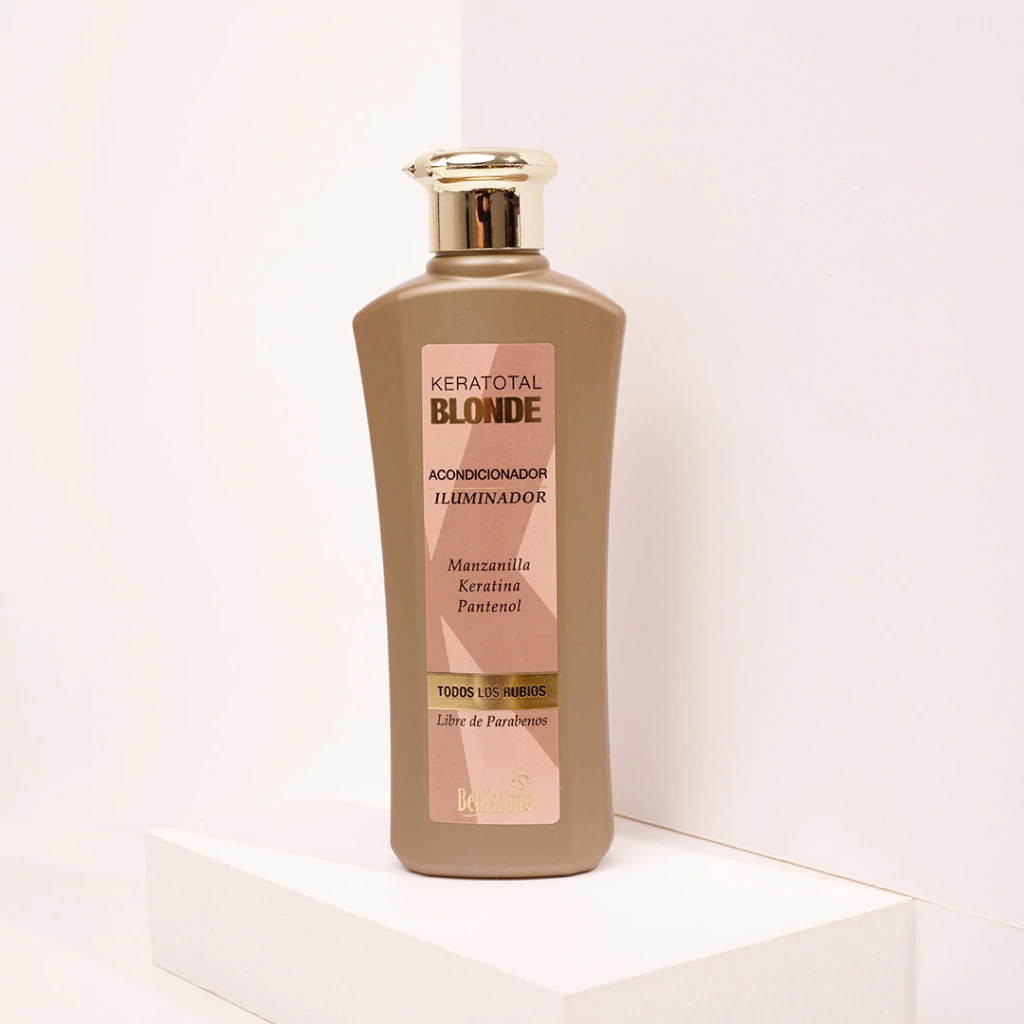 BELL KERATOTAL BLONDE Acondicionador- -botella x 270 ml — Bellísima. Producto profesional de peluquería.