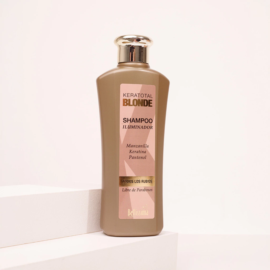 BELL KERATOTAL BLONDE Shampoo botella x 270 ml — Bellísima. Producto profesional de peluquería.