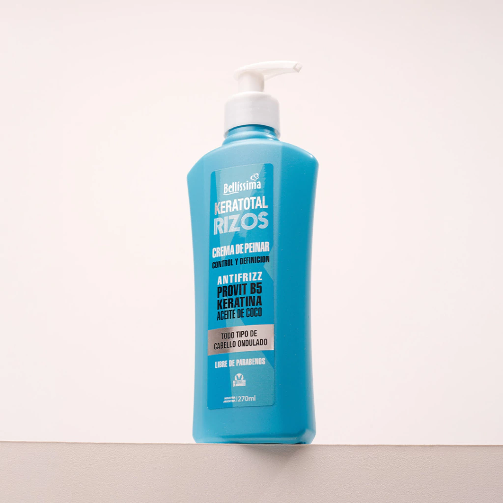 BELL KERATOTAL RIZOS Crema de peinar- x 270 ml — Bellísima. Producto profesional de peluquería.
