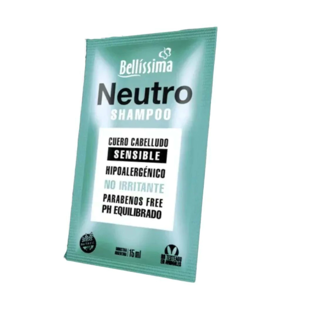 BELLÍSIMA shampoo neutro x 15 — Bellísima. Producto profesional de peluquería.