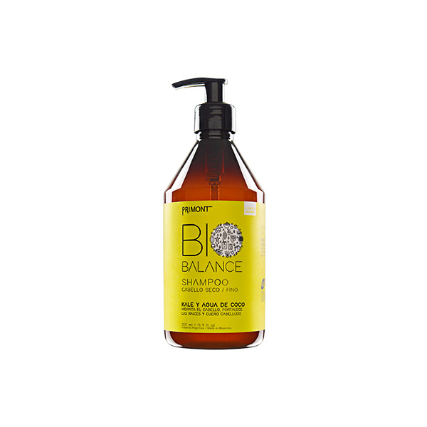 SHAMPOO BIO BALANCE KALE Y COCO x 500cc — Primont. Producto profesional de peluquería.