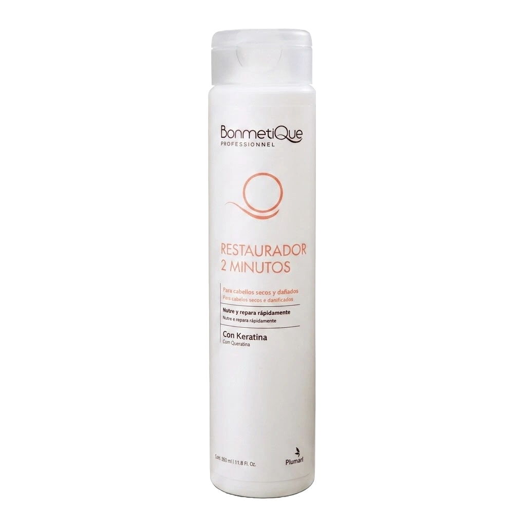 BMQ Restaurador 2 minutos con KERATINA x 350 — Bonmetique. Producto profesional de peluquería.