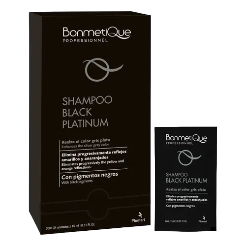 BMQ Shampoo BLACK x 15 — Bonmetique. Producto profesional de peluquería.
