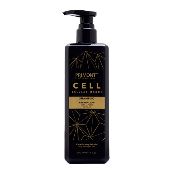 SHAMPOO CELL REPARACIÓN / ANTIAGE x 500cc — Primont. Producto profesional de peluquería.