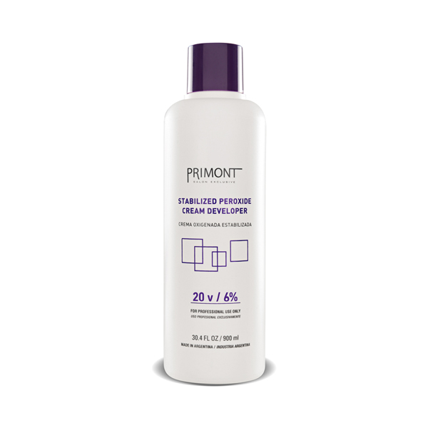 CREMA OXIGENADA x 20 VOL. 100 — Primont. Producto profesional de peluquería.