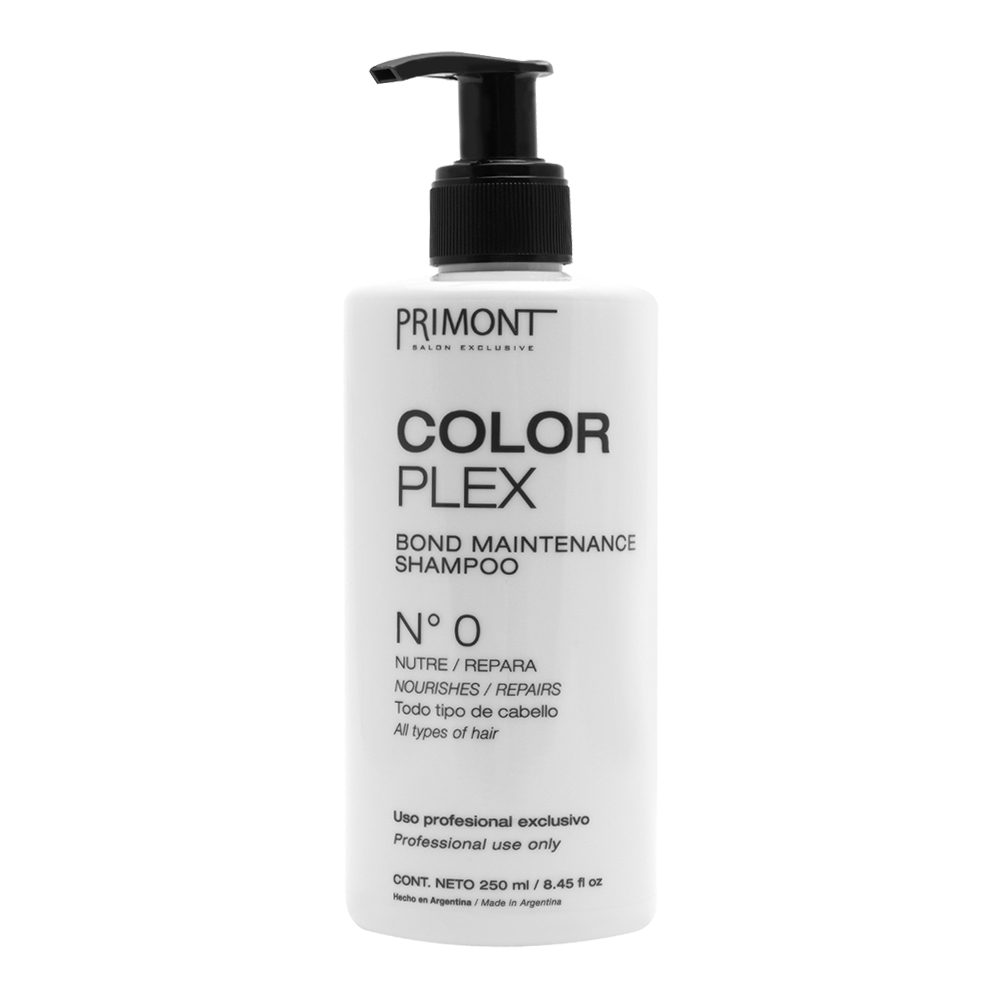 SHAMPOO COLOR PLEX Nº0 x 250cc — Primont. Producto profesional de peluquería.