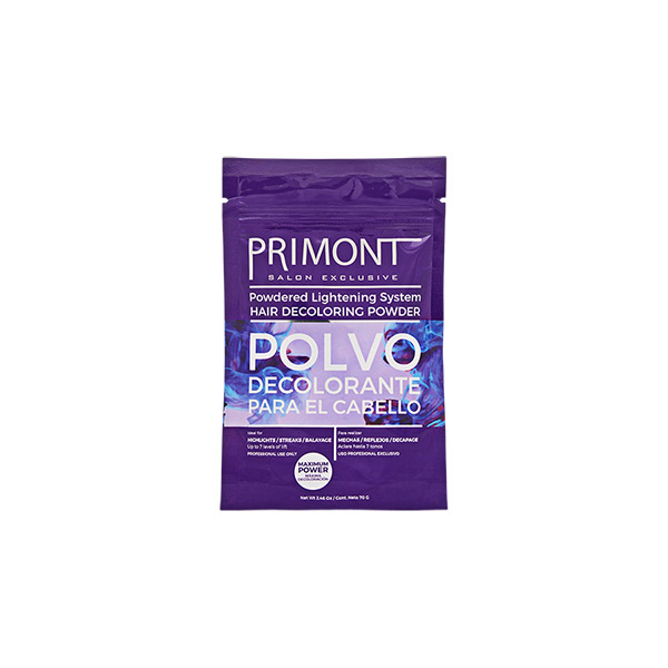 POLVO DECOLORANTE 70g — Primont. Producto profesional de peluquería.