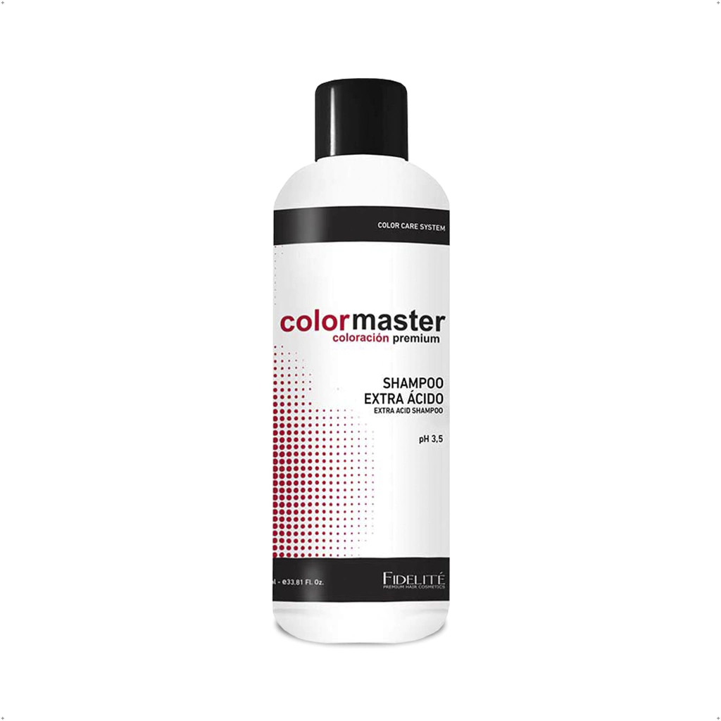 Shampoo Shampoo Extra Ácido Colormaster x 1000 — Fidelité. Producto profesional de peluquería.