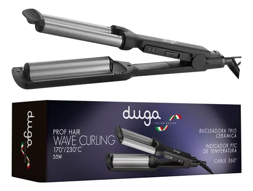 DUGA PLANCHA/BUCLEADORA TRIO WAVE CURLING CERAMICA