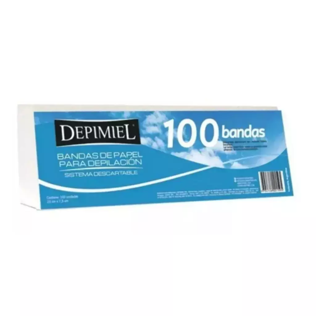 BANDAS DE PAPEL PARA RETIRAR CERA x 100 — Depimiel. Producto profesional de peluquería.
