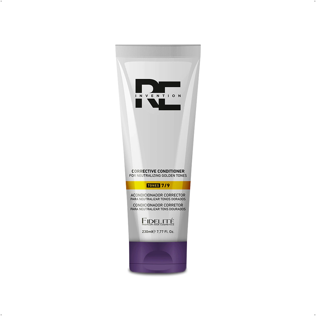 Acondicionador Corrector para Neutralizar Tonos Dorados 7/9 x 230 — Fidelité. Producto profesional de peluquería.