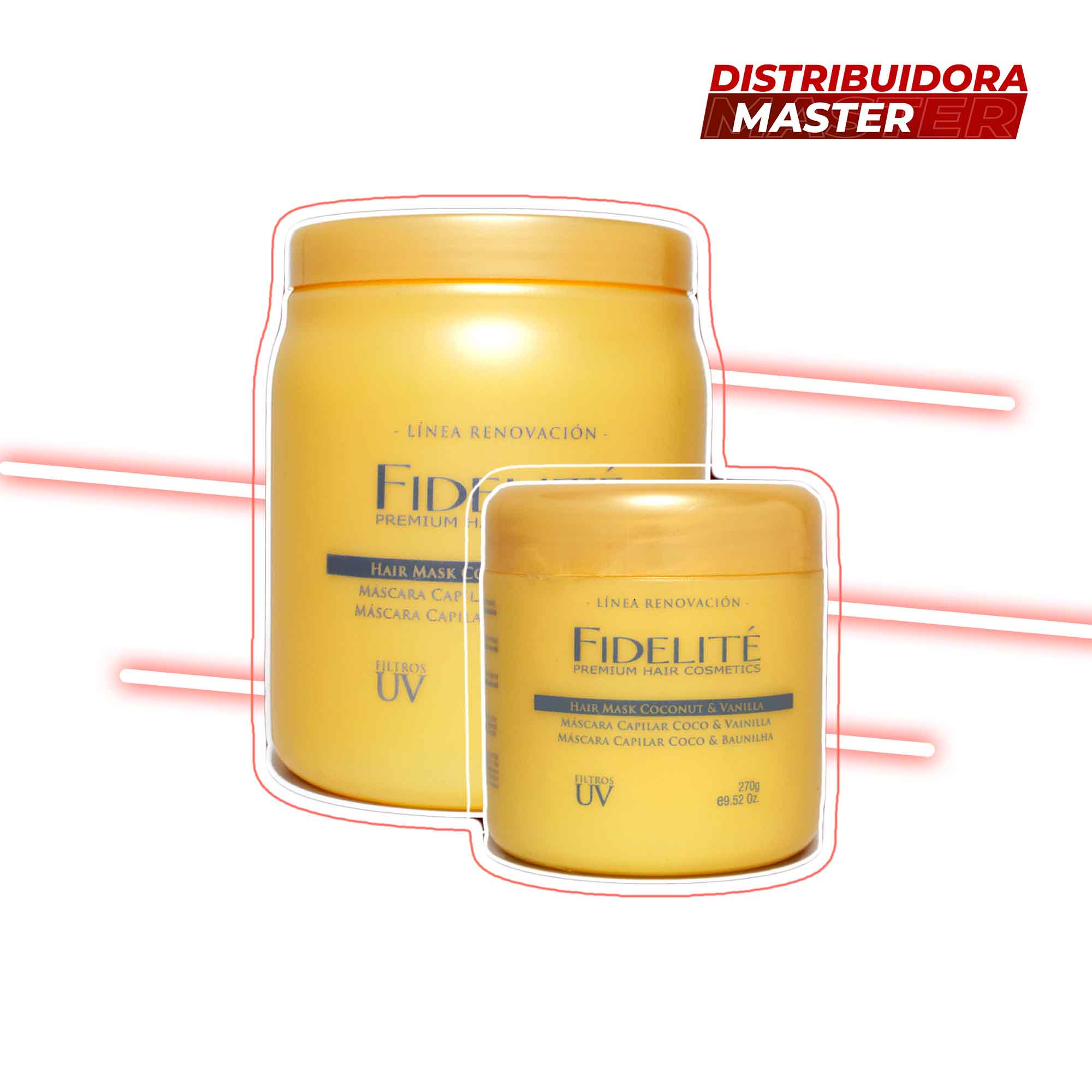 Máscara Capilar Coco &Vainilla x 270 — Fidelité. Producto profesional de peluquería.