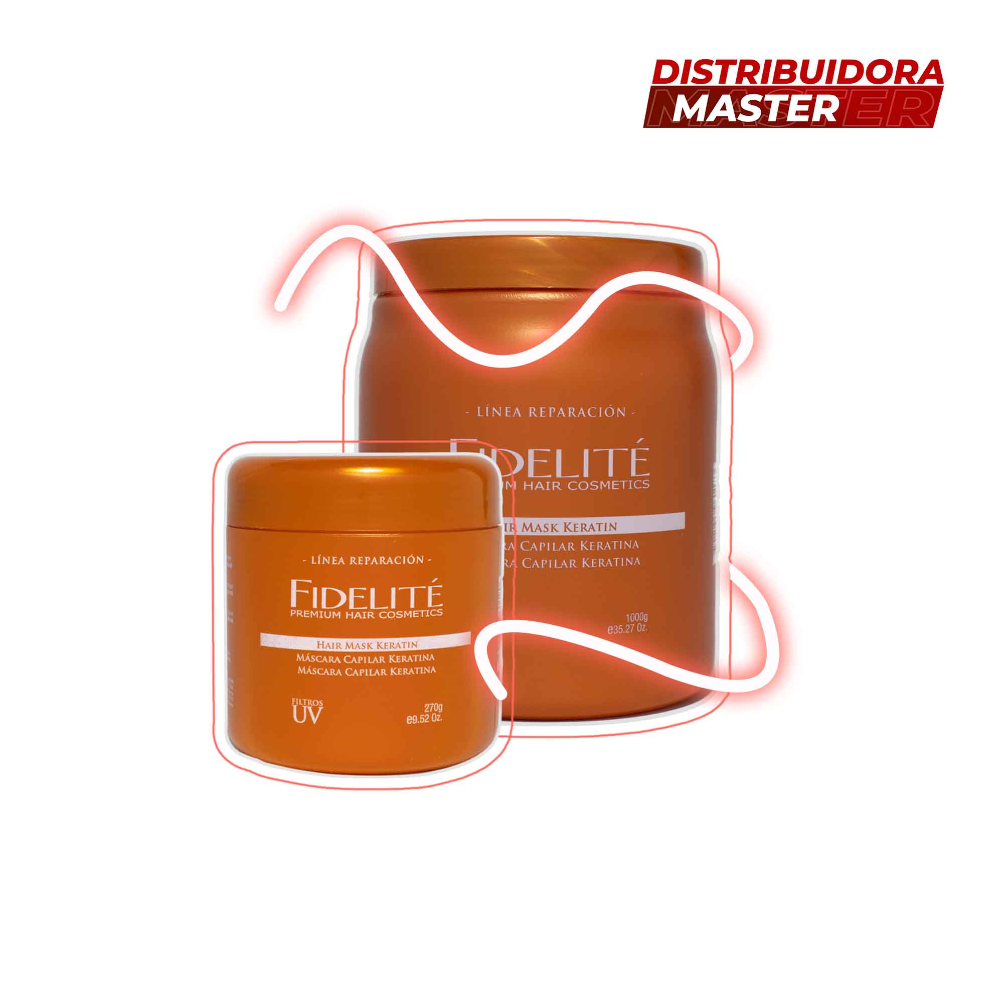 Máscara Capilar Keratina x 270 — Fidelité. Producto profesional de peluquería.