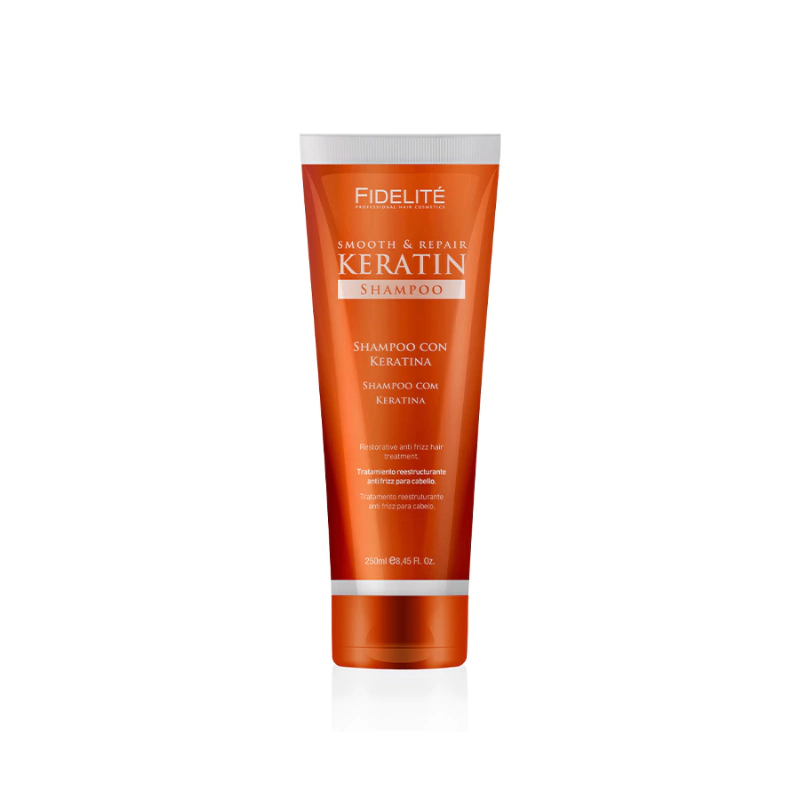 Shampoo de Keratina en Pomo x 230 — Fidelité. Producto profesional de peluquería.