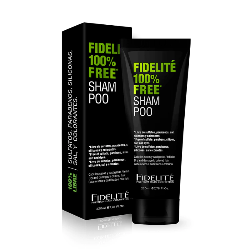 Shampoo FREE x 230 — Fidelité. Producto profesional de peluquería.