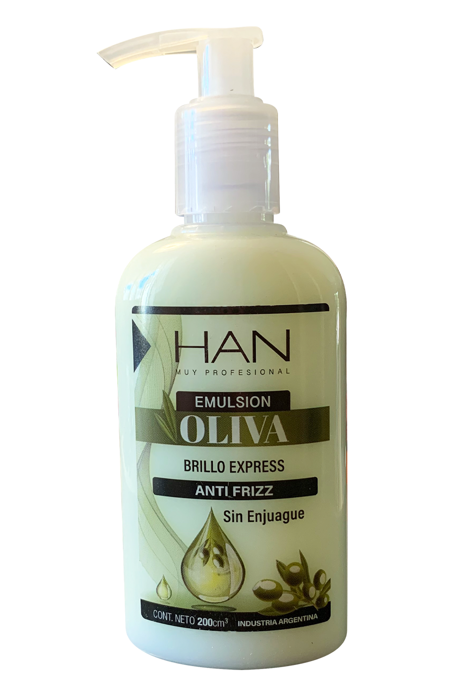 EMULSIÓN OLIVA X 200 — Han. Producto profesional de peluquería.