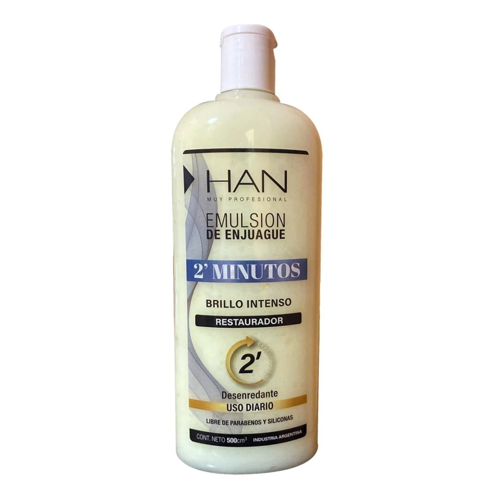 RESTAURADOR 2 MINUTOS -uso diario — Han. Producto profesional de peluquería.