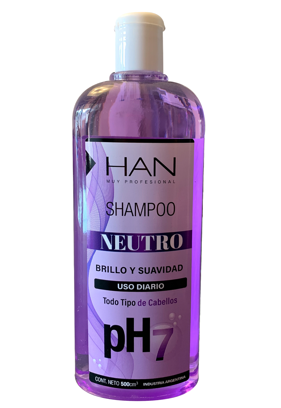 SHAMPOO pH 7 Neutro — Han. Producto profesional de peluquería.