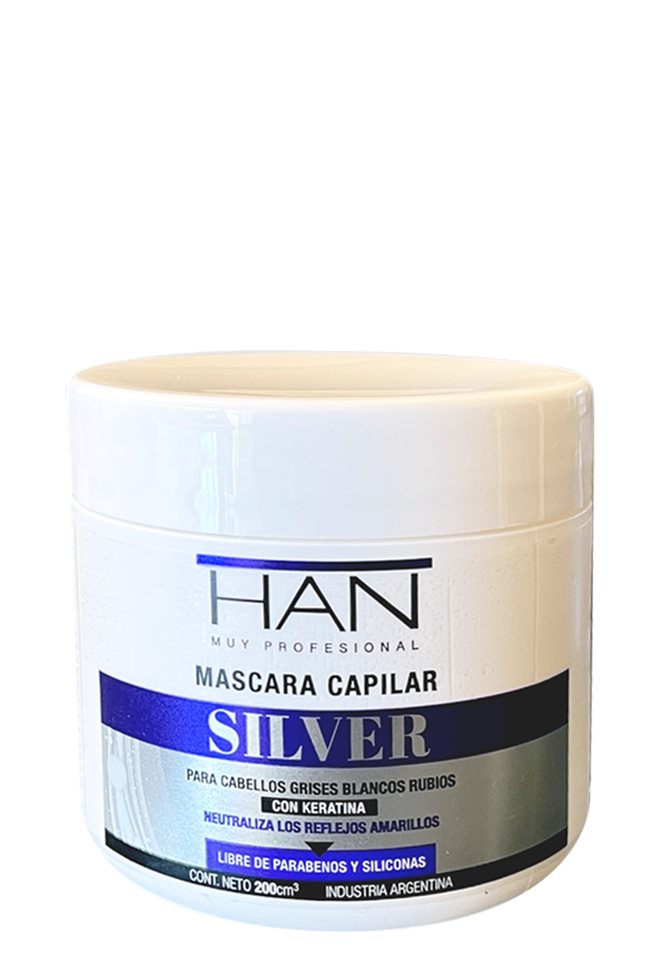 SHAMPOO SILVER — Han. Producto profesional de peluquería.
