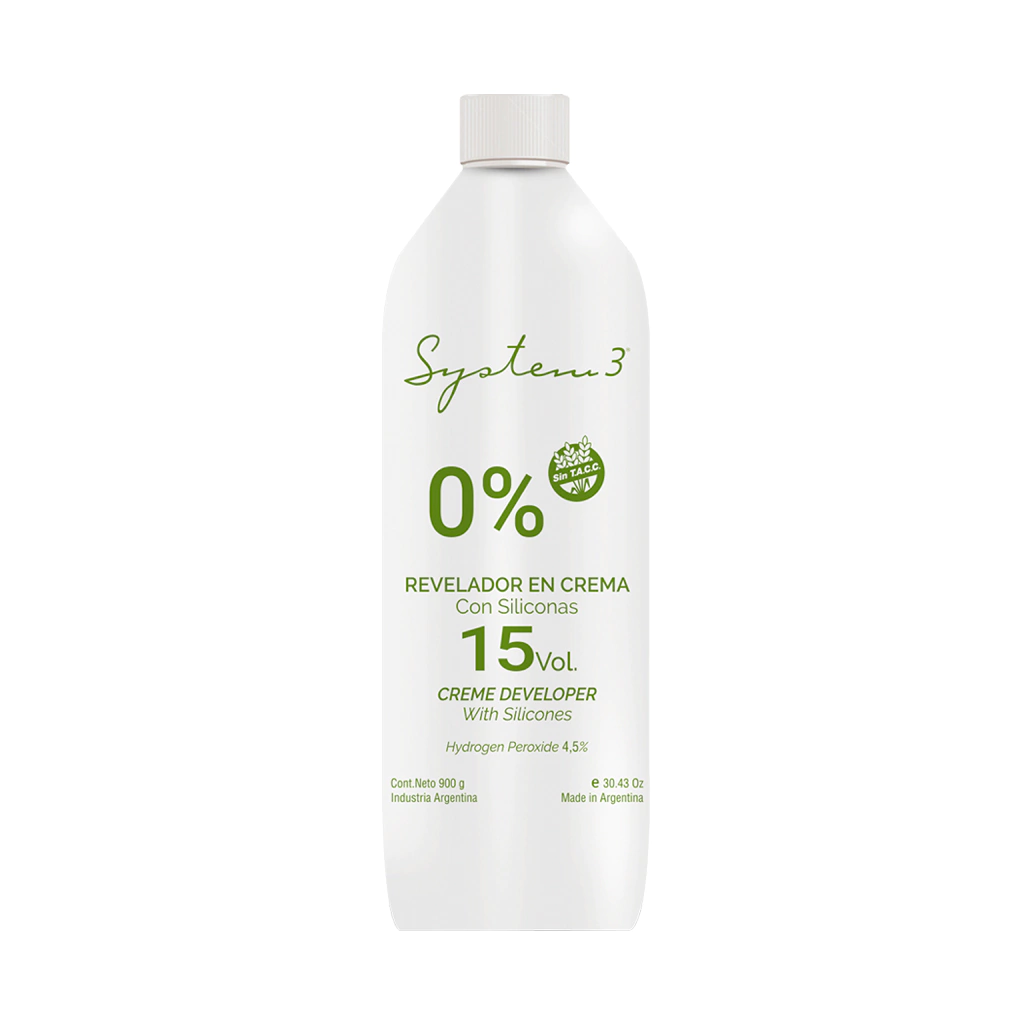 REVELADOR CREMA SYSTEM 15V x900 — Hanna Collins. Producto profesional de peluquería.