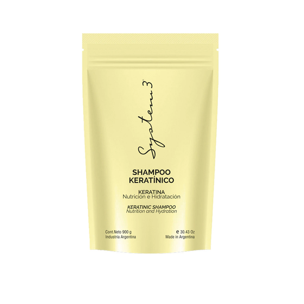SHAMPOO KERATINICO DOYPACK x900 — Hanna Collins. Producto profesional de peluquería.