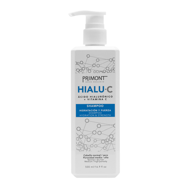 SHAMPOO HIALU C x 500cc — Primont. Producto profesional de peluquería.
