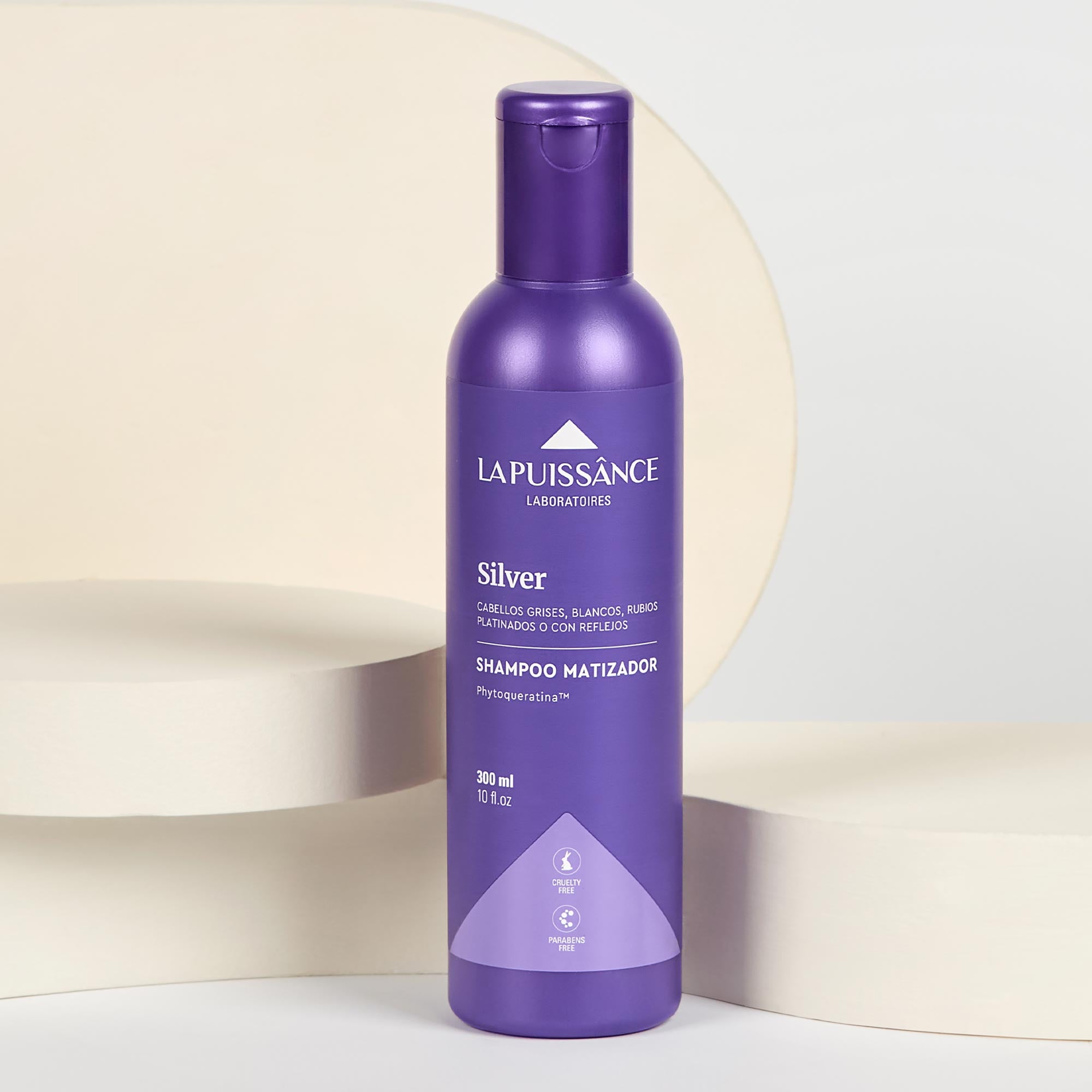 Shampoo Silver x 300ml — La Puissance. Producto profesional de peluquería.