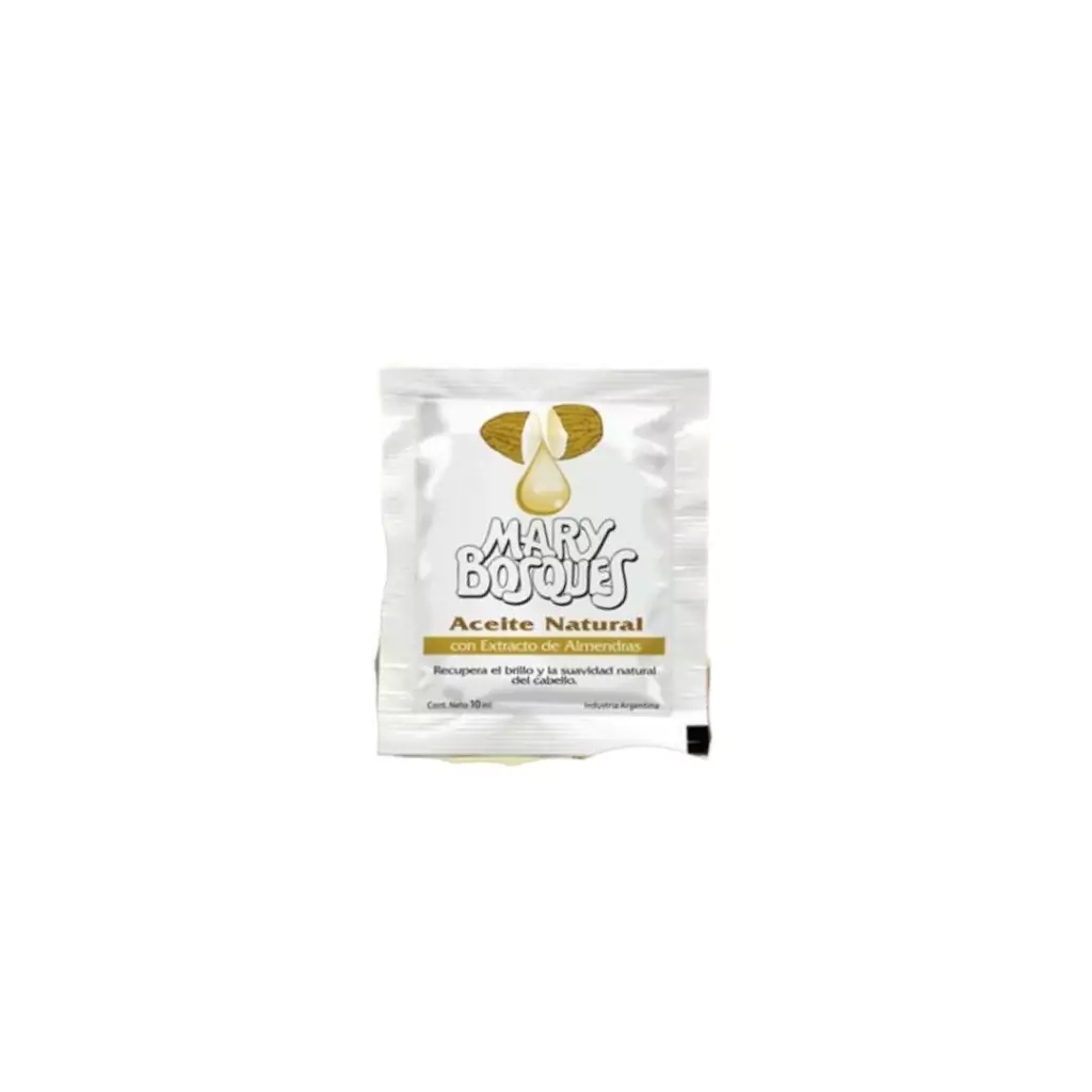 Aceite Natural-con extracto de almendras-sobre x 10 ml — Mary Bosques. Producto profesional de peluquería.