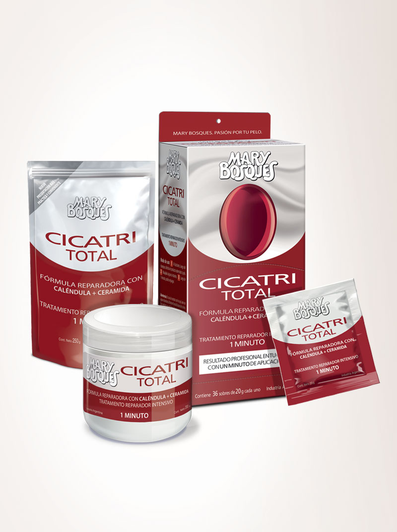 Cicatri Total-sobre x 20 g — Mary Bosques. Producto profesional de peluquería.