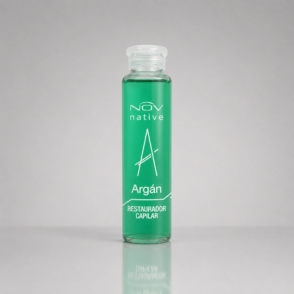 AMPOLLA RESTAURADORA x 15ml. ARGÁN — Nov. Producto profesional de peluquería.