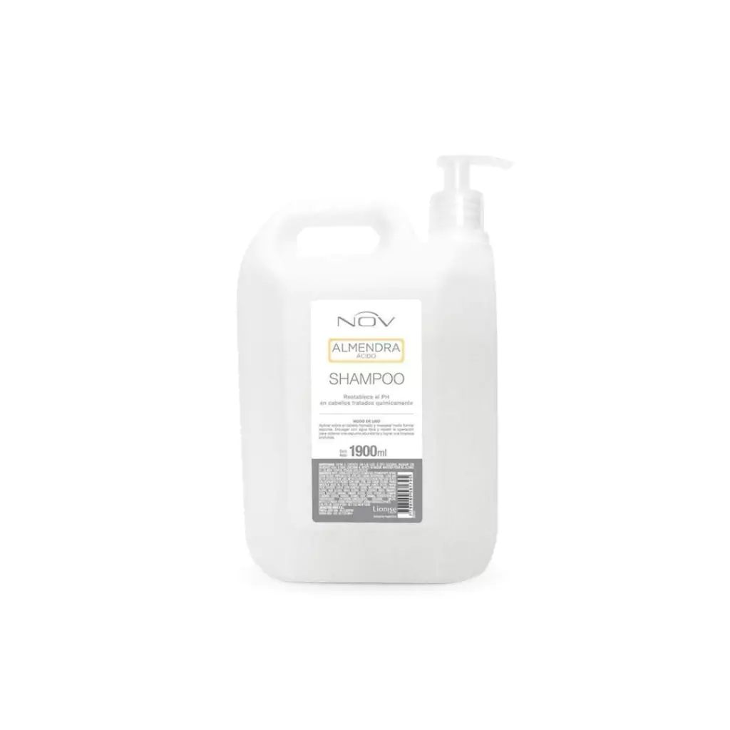 SHAMPOO ALMENDRA x 1900ml (con Bomba) — Nov. Producto profesional de peluquería.