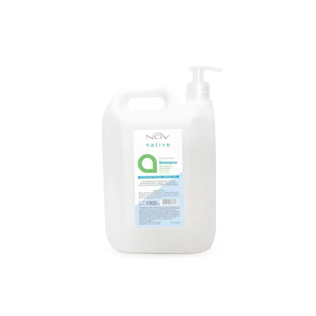SHAMPOO CONCENTRADO ESPECIAL x 1900 ml (con bomba) ARGÁN — Nov. Producto profesional de peluquería.