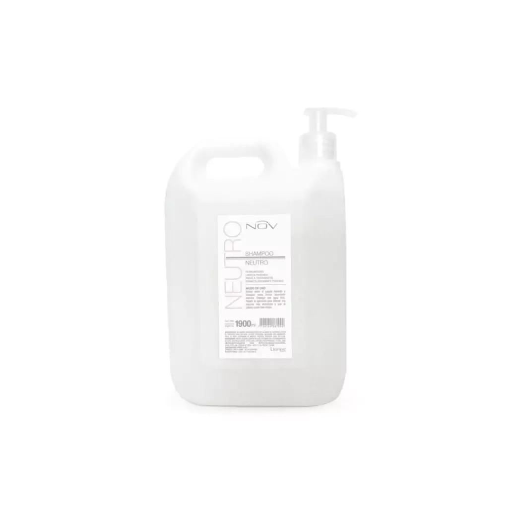 SHAMPOO NEUTRO X 1900ml (con bomba) — Nov. Producto profesional de peluquería.