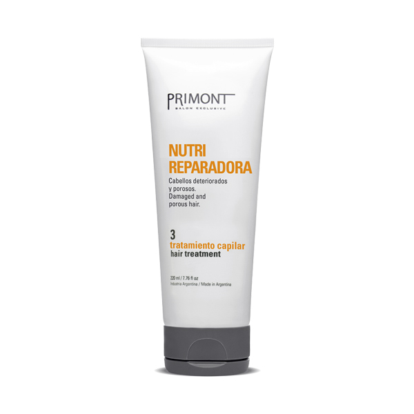 TRATAMIENTO NUTRI REPARADORA x 220cc — Primont. Producto profesional de peluquería.