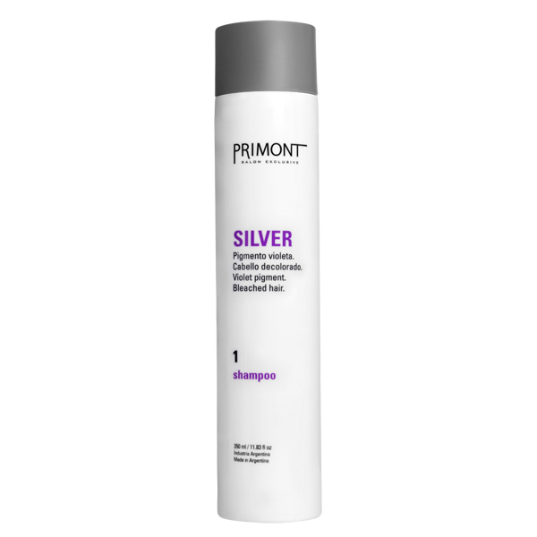 SHAMPOO SILVER x 1000cc — Primont. Producto profesional de peluquería.